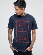 Volcom Saturday T-shirt In Navy - Navy