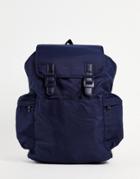 French Connection Nylon Backpack In Navy