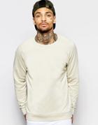 Asos Sweatshirt In Beige Marl - Beige