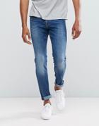 Boss Orange By Hugo Boss Orange 72 Skinny Fit Jeans In Light Wash - Blue