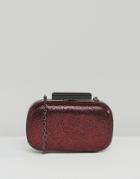 Lotus Box Clutch Bag - Red