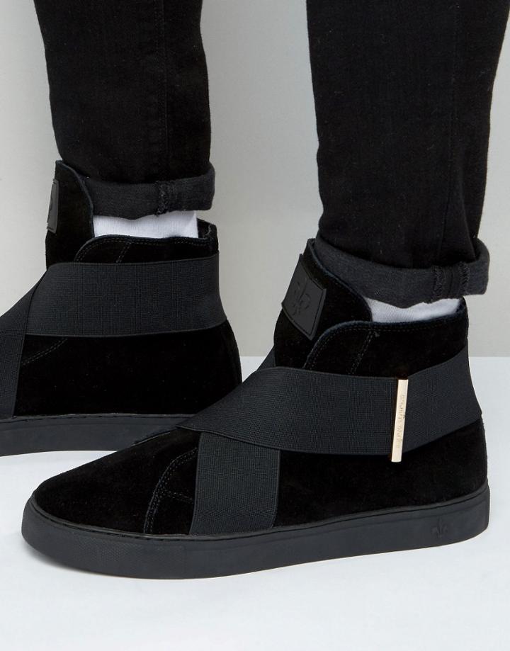 Criminal Damage Flight Mid Top Sneakers - Black