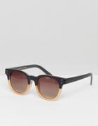 Vero Moda 2 Tone Round Sunglasses - Multi