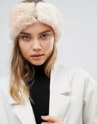 Ted Baker Mini Bow Faux Fur Headband - Pink