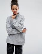 Monki High Neck Sweatshirt Sweater - Gray