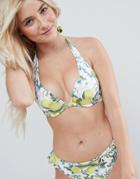 Dorina Super Push Up Lemon Bikini Top - Multi
