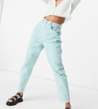 Reclaimed Vintage Inspired The 92 Relaxed Mom Jeans In Washed Mint Denim-green