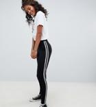 New Look Tall Side Stripe Legging - Black