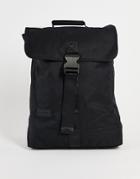 Consigned Flap Over Backpack In Black