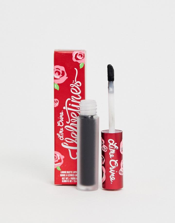 Lime Crime Matte Velvetines Liquid Lipstick - Black Velvet - Black