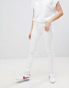 Pull & Bear Push Up Skinny Jeans - White