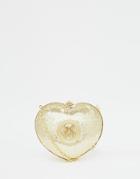 Love Moschino Sequin Heart Clutch In Gold - 90a Gold