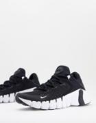 Nike Training Free Metcon 4 Sneakers In Black/white-multi