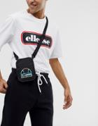Ellesse Nevo Small Body Bag With Ombre Logo In Black - Black