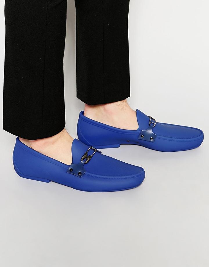 Vivienne Westwood Safety Pin Logo Loafers - Blue