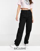 Reclaimed Vintage The '82 Dad Jean In Clean Black