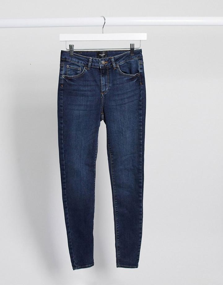 Vero Moda Super Slim Leg Jeans In Blue-blues