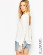 Asos Tall Sweater With Open Back Detail - White $18.00