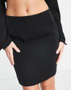 The Frolic A-line Mini Skirt In Black - Part Of A Set