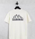 Napapijri Saretine Back Print T-shirt In Off White Exclusive At Asos