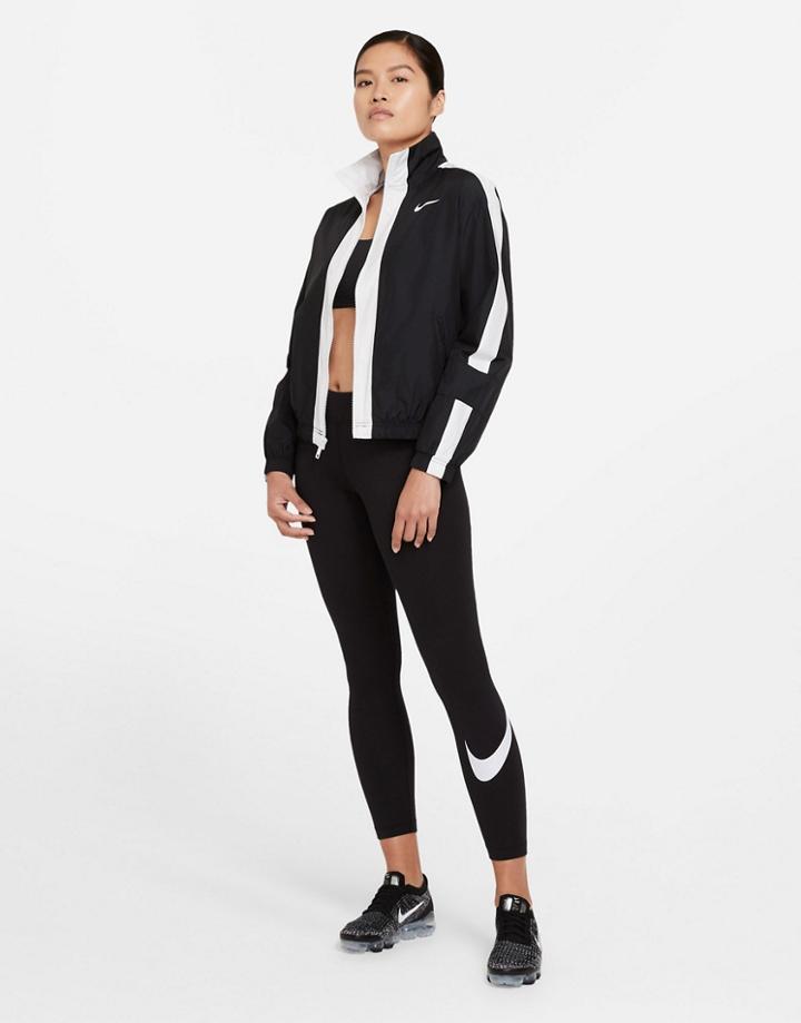 Nike Essentials Swoosh Leggings In Black
