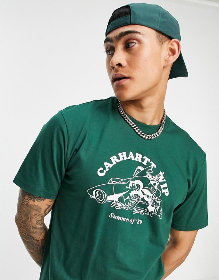 Carhartt Wip Flat Tire T-shirt In Green