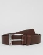 Tommy Hilfiger Aly Leather Belt In Brown - Brown