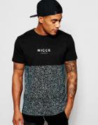 Nicce London T-shirt With Contrast Print - Black