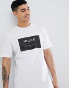 Nicce T-shirt With Box Logo - White