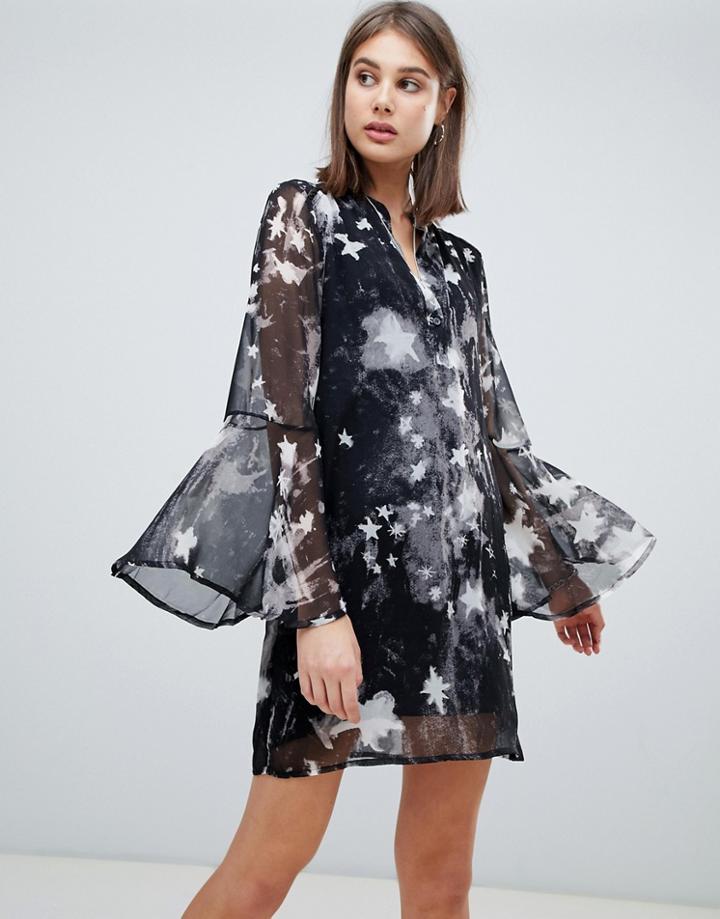 Religion Revolution Printed Tunic Dress - Multi