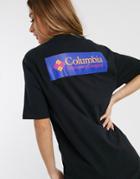 Columbia North Cascades T-shirt In Black With Back Logo Exclusive At Asos