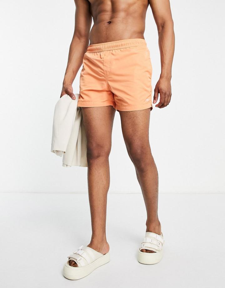 Bershka Swim Shorts In Orange