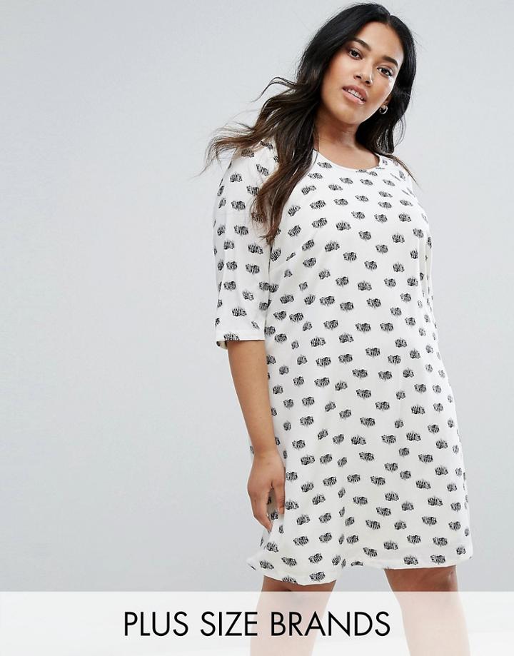 Junarose Polka Dot Woven Shift Dress - Multi