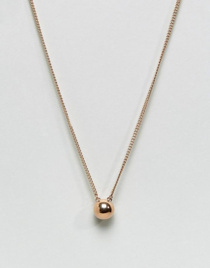 Dyrbergkern Simple Pendant Necklace - Gold