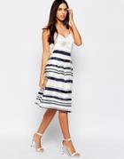 Warehouse Organza Stripe Skirt - Multi