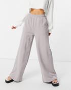 Asos 4505 Relaxed Wide Leg Sweatpants-white