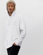 Asos Design Extreme Oversized Hoodie In White
