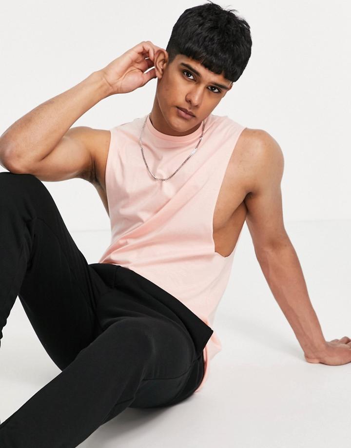 River Island Tank In Pink
