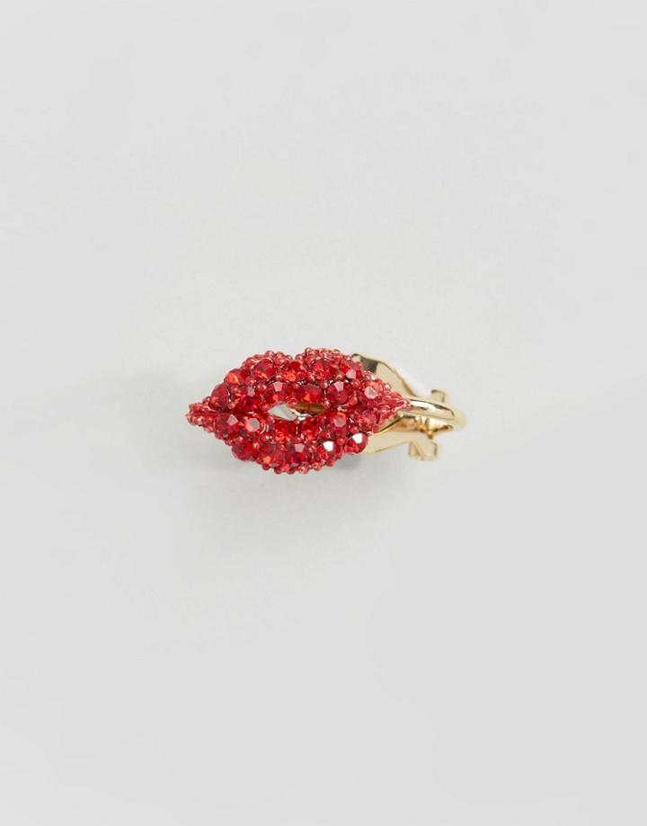 Limited Edition Jewel Lip Ear Cuff - Gold