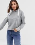 Abercrombie & Fitch Pullover Hoodie With Logo-gray