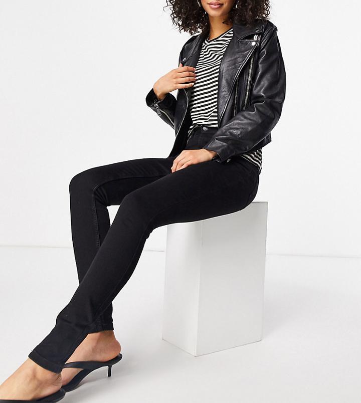 New Look Tall Lift And Shape Skinny Jeans In Black