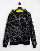The North Face Black Box Search And Rescue Printed Hoodie In Black