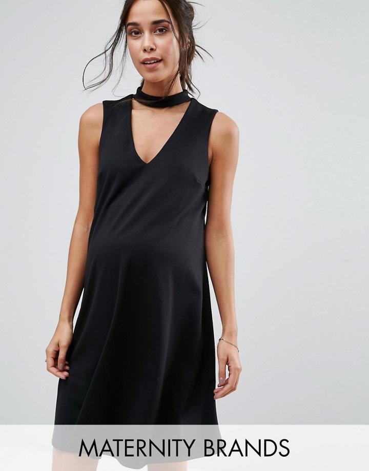 New Look Maternity Choker Detail Dress - Black