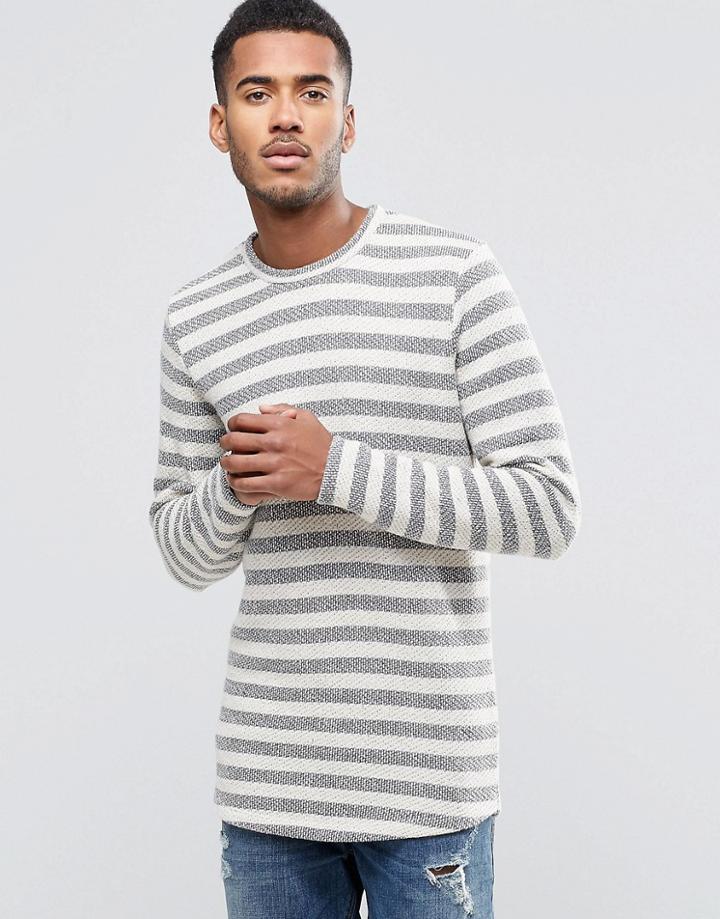 Adpt Crew Neck Knit Sweater - White