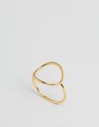 Orelia Open Circle Ring - Gold
