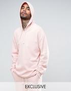 Puma Waffle Oversized Hoodie In Pink Exclusive To Asos - Pink