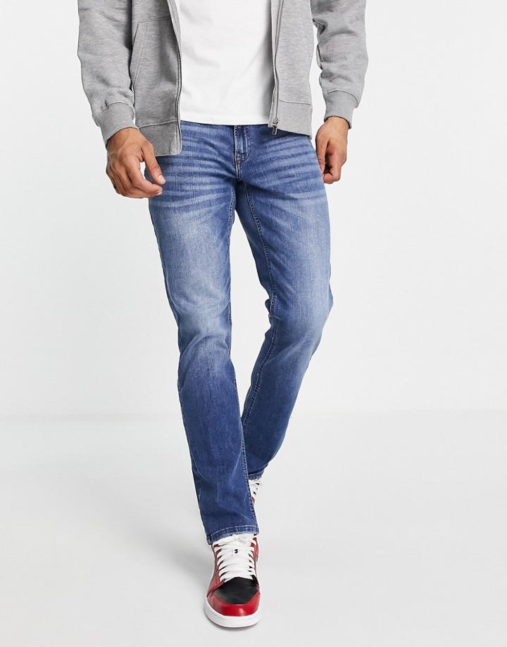 Only & Sons Weft Regular Fit Jeans In Blue