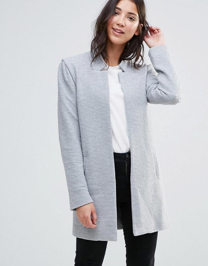Only Link Light Gray Classic Blazer - Gray