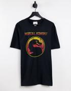 Mortal Kombat Dragon Oversized T-shirt In Black