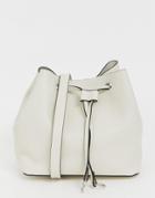 Pull & Bear Bucket Bag In White - Beige